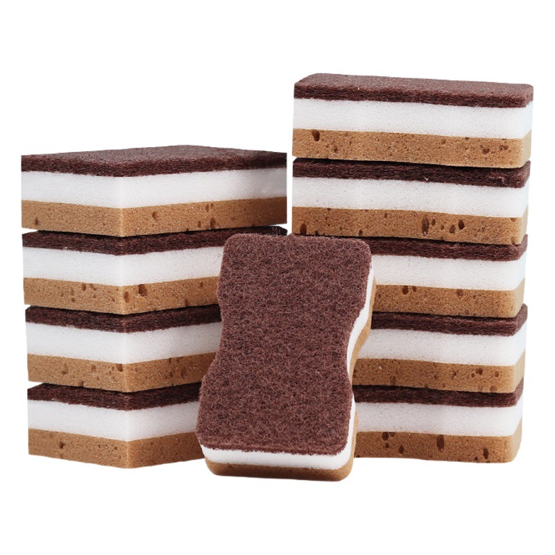 Algas de algodón cocina de limpieza lavavajillas esponja de alta densidad engrosada hogar estropajo esponja bloque de esponja se puede utilizar para la generación de cabello