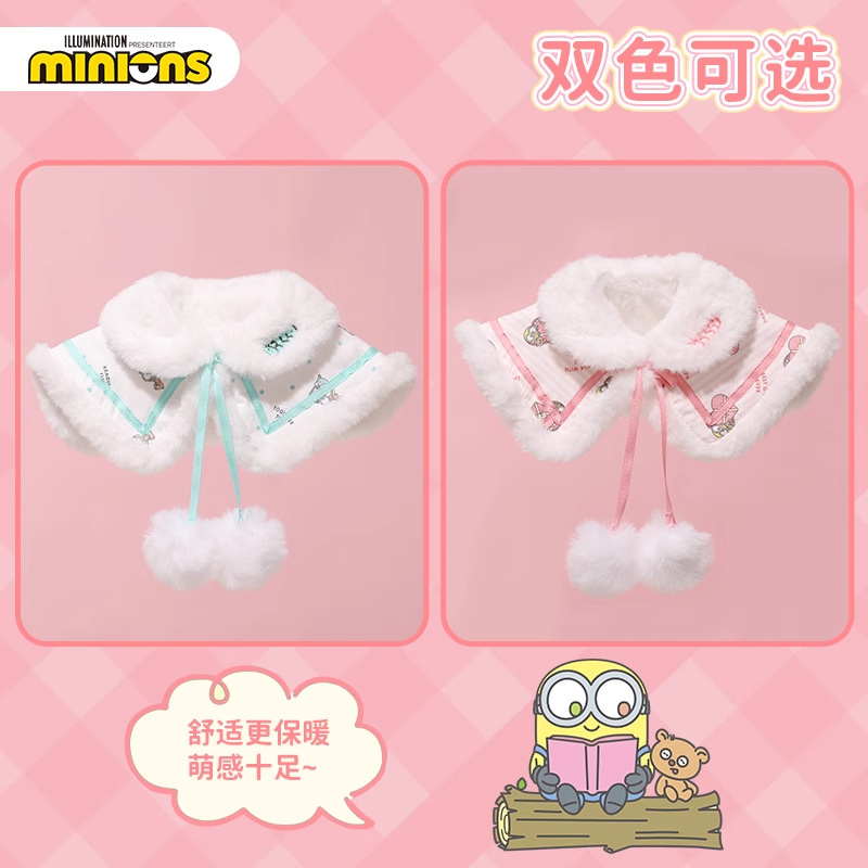 Minions Little Yellow Man Mantón estampado de gamuza babero para mascotas bufanda para perros babero para gatos toalla de saliva para perros