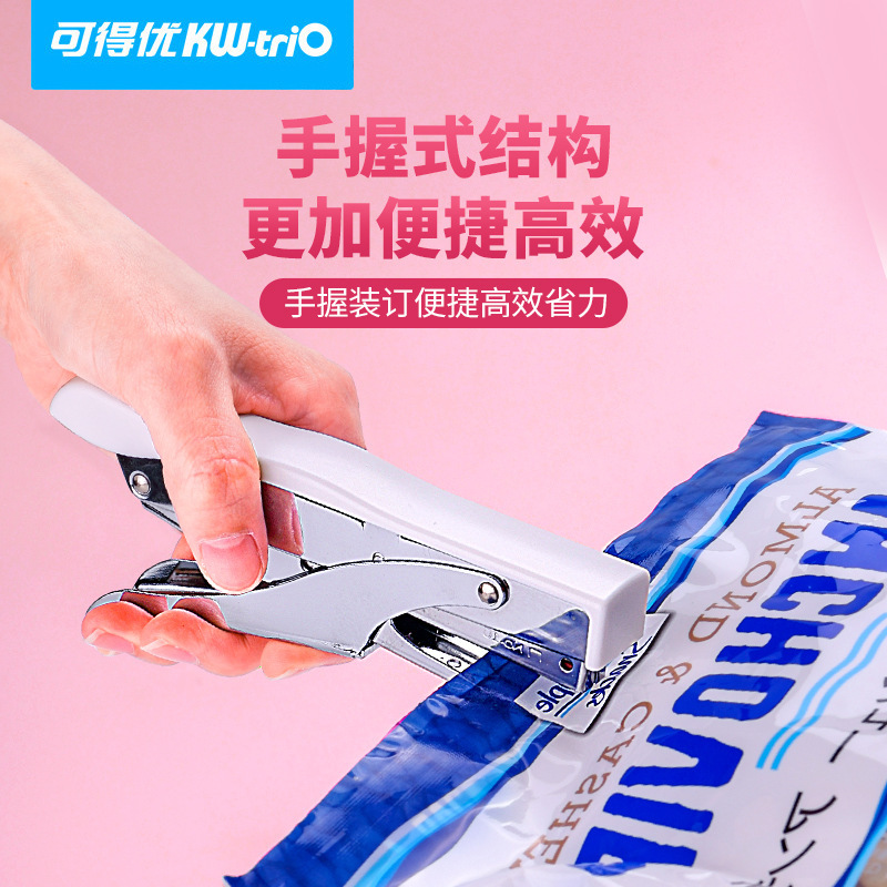 No. 10 bolsas de snack para llevar de mano grapadora de ahorro de mano No. 12 grapadora de mano al por mayor