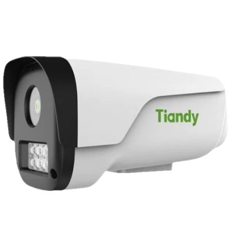 Tiandy Tiandiweiye 3 millones de POE doble luz visión nocturna a color fijo enfoque al aire libre cámara de seguridad de monitoreo impermeable