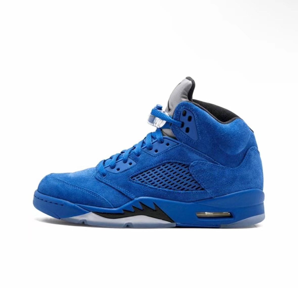 Pedidos de comercio exterior de fábrica de zapatos Putian AJ5 zapatos de baloncesto Liuchuan arce negro y blanco alas de cicada Jiao5 zapatillas de amortiguación de aire image 12