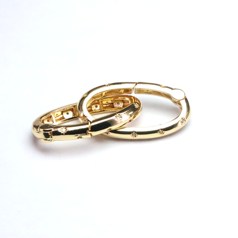 wholesale copper goldplated spring buckle luggage buckle DIY jewelry accessoriespicture3