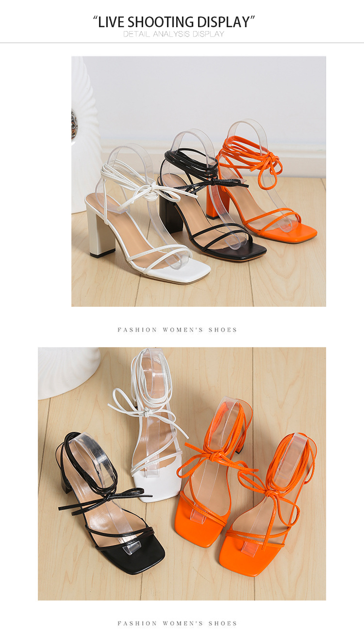 Women's Casual Solid Color Open Toe Strappy Sandals display picture 9