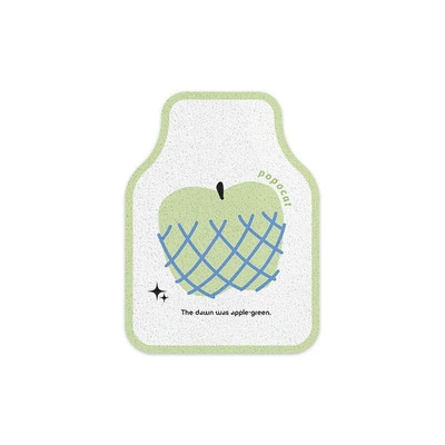 Green Apple Kitten Cartoon Silk Avtomobil döşəmə paspasları - lime-green-apple-single-front-row-silk-loop-5060cm1969-2362