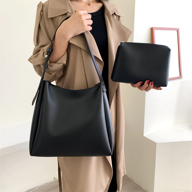 China Export Bag Large Shoulder Bag Women  New Casual Women Bag Mother Tote Bag Large Capacity Simple Shoulder Bag display picture 1