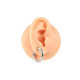 2.5-5mm thick 8-19mmF136 titanium alloy large size nose ring PA ring male and female reproductive organs puncture jewelry