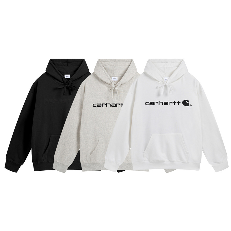 Wip Sweatshirt Men's New Classic Logo Embroidered Hooded Trendyy Carhartt Terry Sweatshirt