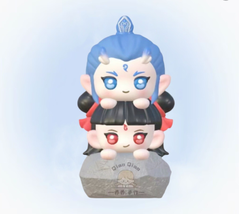 Nezha Ao Bing Jenga 23cm 석고 인형 라텍스 몰드