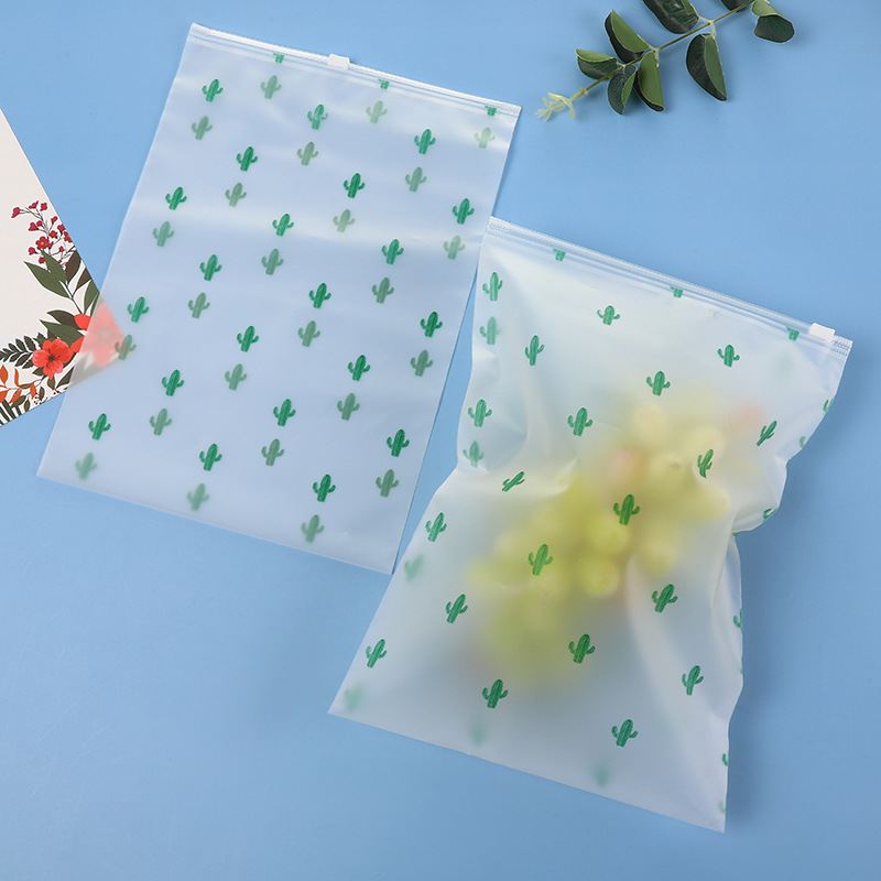 磨砂透明仙人掌包装自封袋 服装袋 阴阳骨内衣包装收纳自封袋