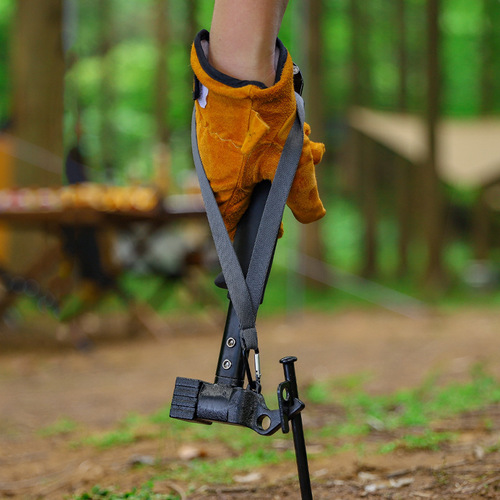 Outdoor Campsite Hammer Multi-functional Soft Rubber Handle Iron Hammer Tent Pavilion Windproof Camp Stake Hammer Nail Puller