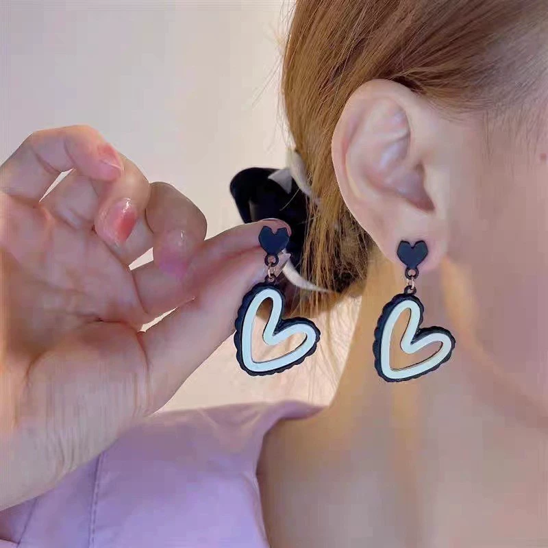 Серьги, интернет-знаменитость, простой и элегантный дизайн, стиль высокого качества, яркий запоминающийся стиль