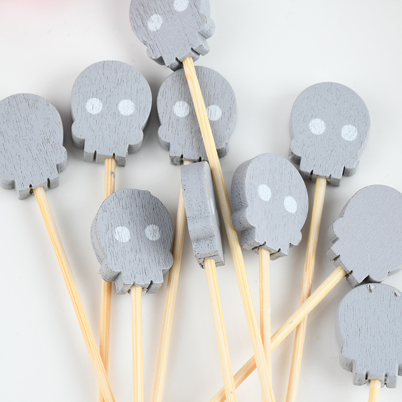 Animales de dibujos animados de azúcar calabaza tijeras anillo de flores de ficha de sushi cuentas de horquilla de frutas al por mayor