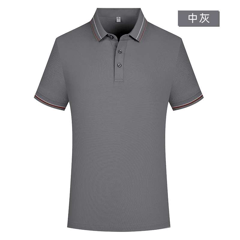 Xinjiang de algodón de fibra larga 5A grado antibacteriano tecnología de gama alta Polo logotipo personalizado ropa de trabajo de manga corta ropa de trabajo de oficina