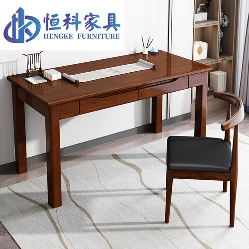 New Chinese style solid wood desk modern minimalist staff computer desk training table desk student home desks and chairs