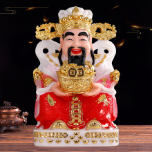 财神爷佛像招财摆件店铺家用公司树脂玻璃钢佛具范蠡文财神爷神像