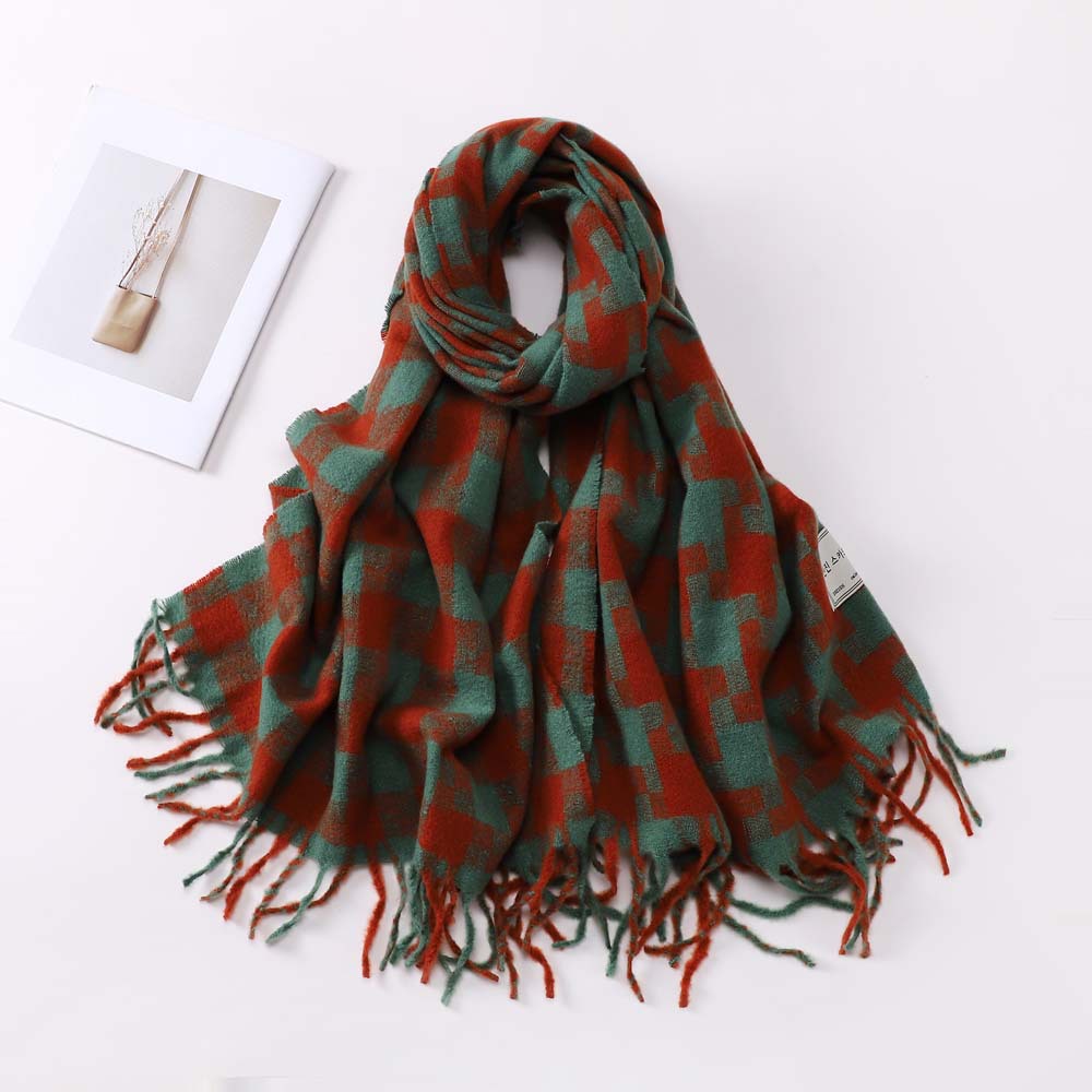 Women's Fashion Geometric Imitation Cashmere Pashmina Scarves display picture 10