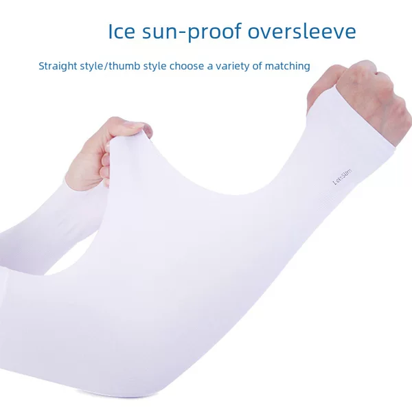 Ruidong Cross-Border Ice Silk Sleeves Summer New Cool Sleeves Anti-Uv Arm Sleeves Fingerless Sleeves Cycling Sleeves
