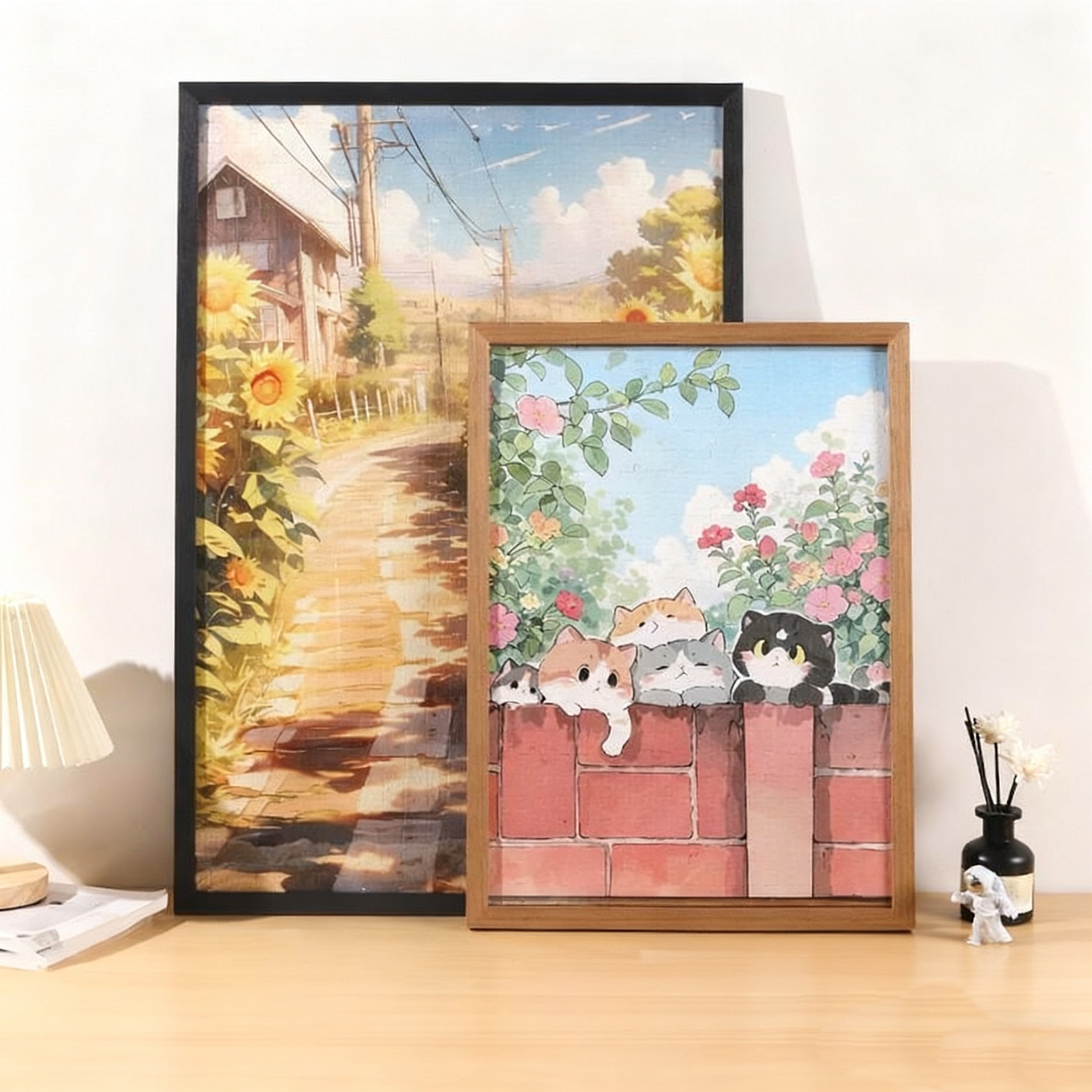 拼图装裱框实木拼图相框定制尺寸拼图保护相框适用于1000片拼图