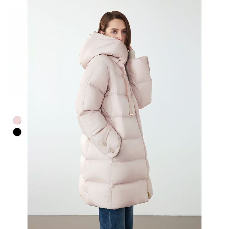 Lang Series Holdobagi White Goose down Fashion Design Elegant High-End Jacket 2025 Winter New down Jacket