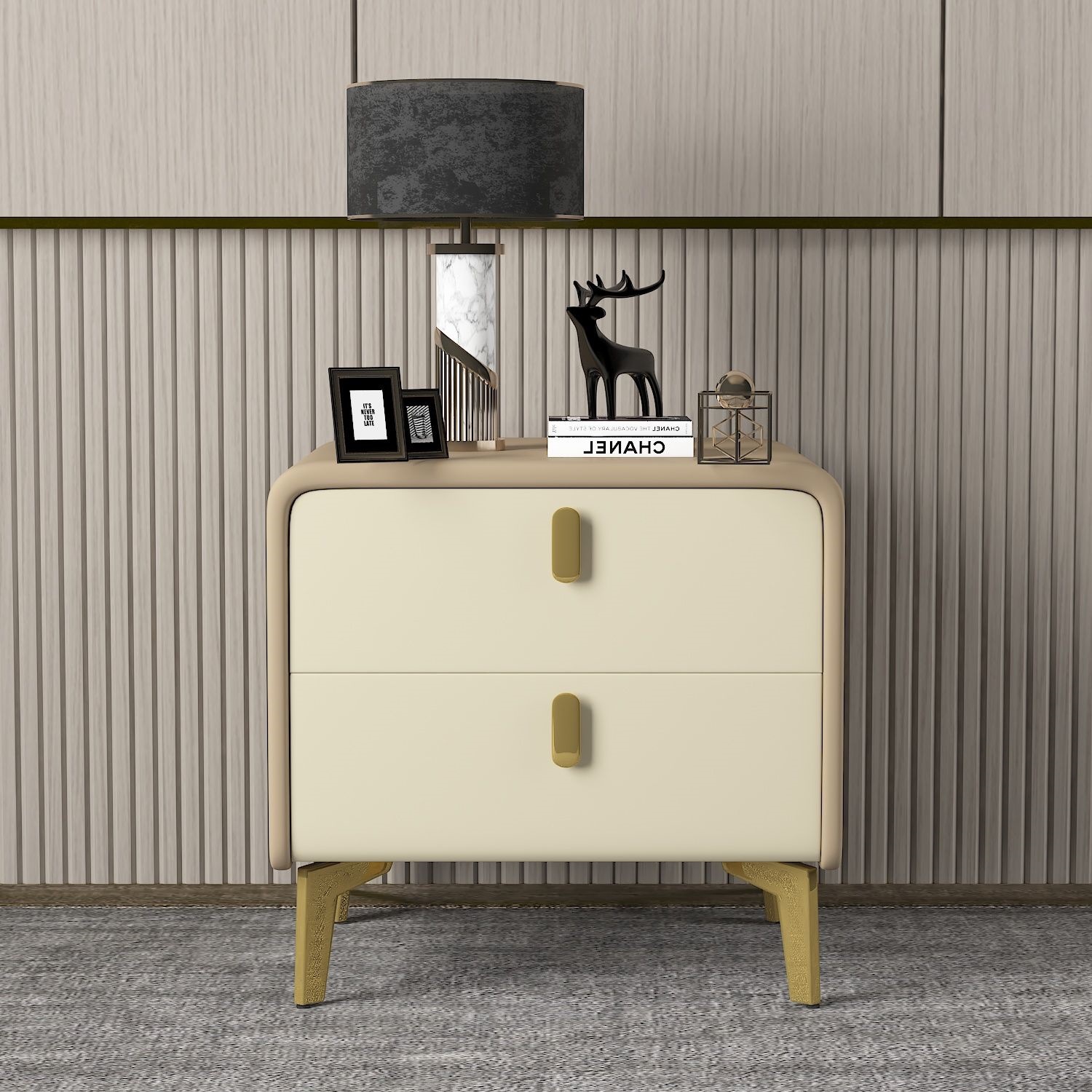 카키 + 오프화이트 골드 핸들