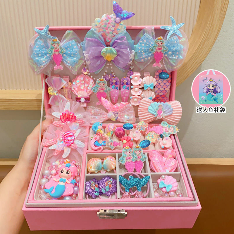 Snowflake bolsos para niñas princesa Aicha niños mochilas para niñas sirena caja de regalos set 1 de junio
