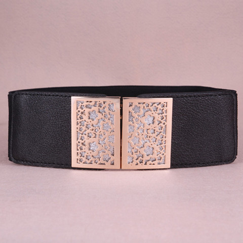 Factory Wholesale Women's Decorative Belt Four Casual Match Korean Style Elastic Down Jackets Dresses Sweaters Elastic Waist Seal