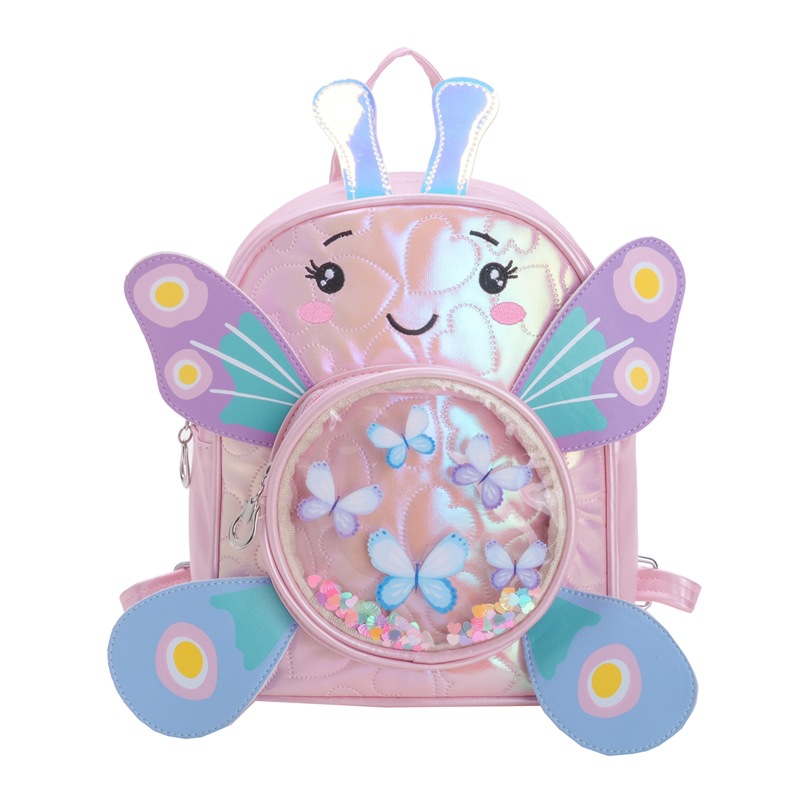 Jardín de infantes, mochila infantil, caricatura encantadora, sequinilla, mochila para niños y niñas, nueva mochila para niños