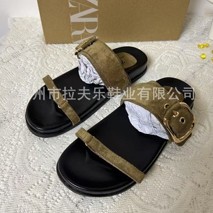 ZA������2025����Ʒ���ٿ�һ����ƽ����ЬŮ����⴩����ɳ����Ь