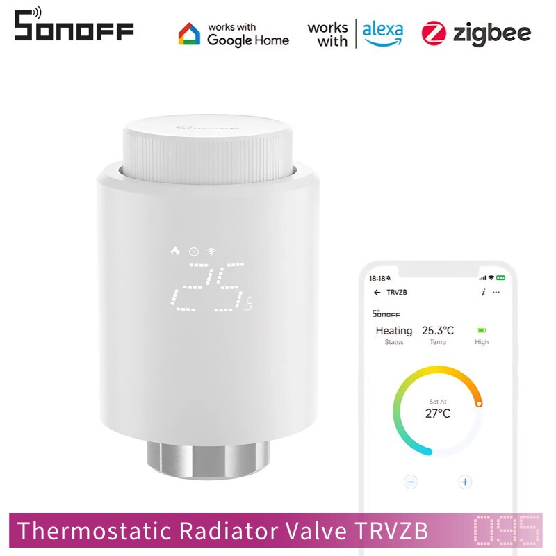 Sonofftrvzb Sonoff Trvzb Zigbee Temperature Control Valve 6920075740950 Sonofftrvzb Sonoff Trvzb Zigbee Temperature Control Valve 6920075740950