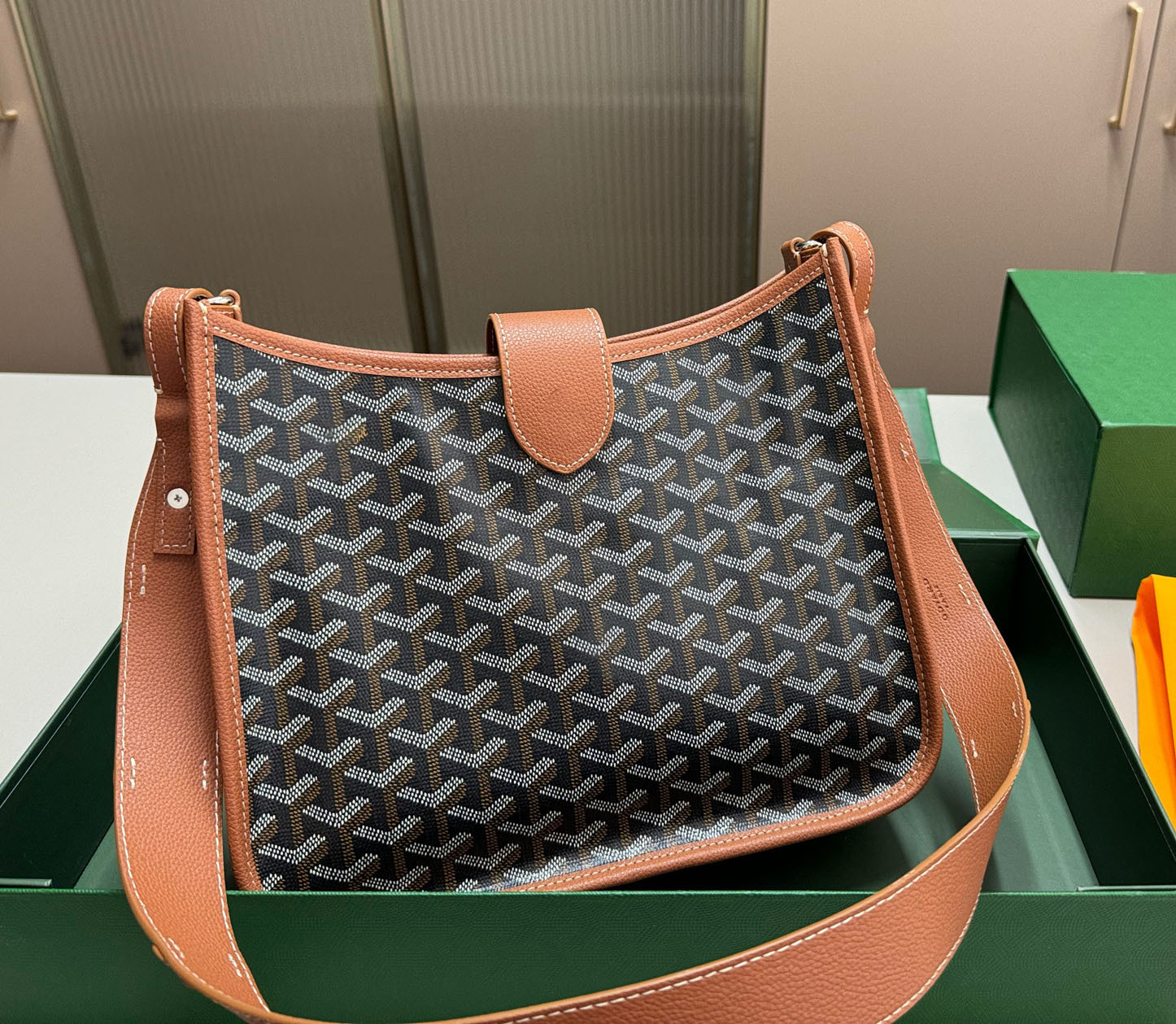 Goyard Musette PM Goyardine Canvas
