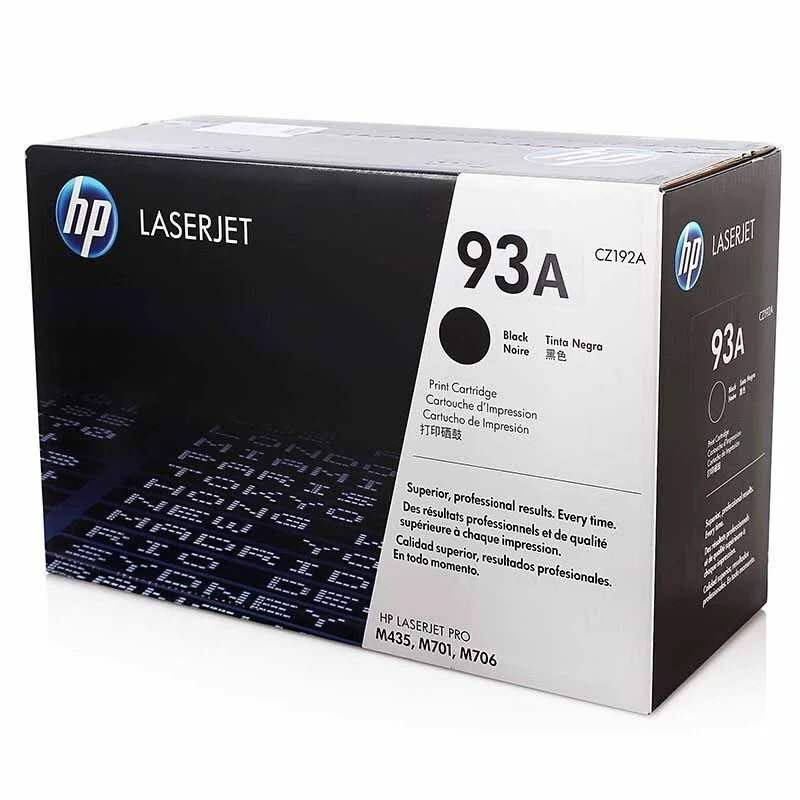 HP, оригинальный принтер, банка для хранения, картридж, 93A, 192A, 701A