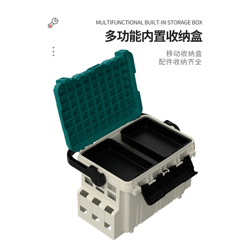 Mingyu multi-funcional Luya caja de pesca al por mayor de una sola capa al aire libre 20L de gran capacidad Luya CAJA DE PESCA portátil