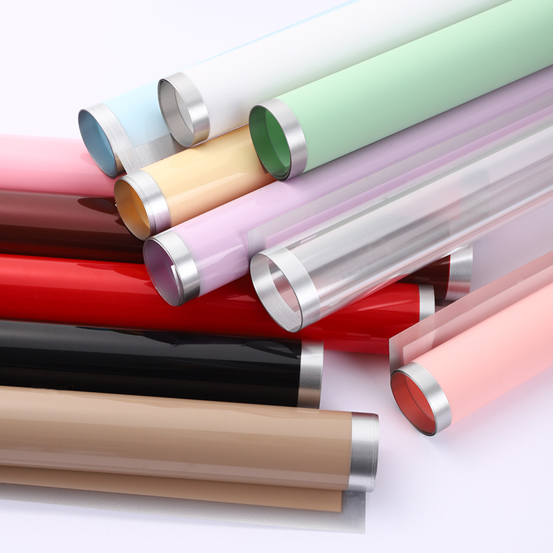 新款银离子水光膜鲜花包装纸防水玻璃纸包花纸花束包装纸现货批发