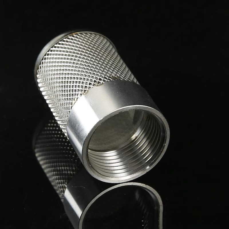 304 모든 스테인레스 스틸 내부 스레드 필터 커버 스테인레스 스틸 통합 내부 치아 필터 라운드 모양 필터 HCDS