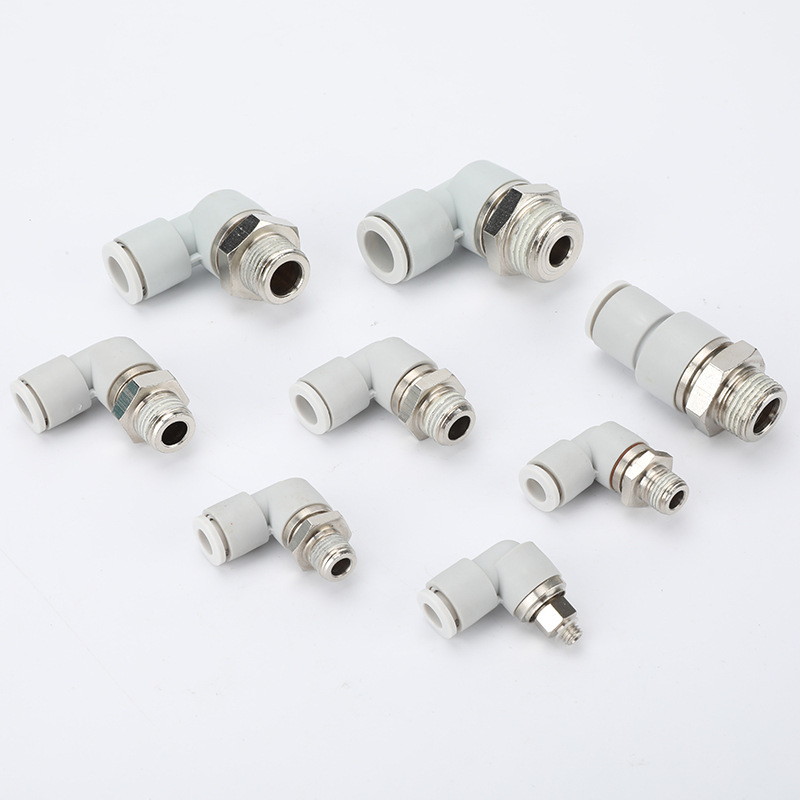 SMC�͸�����ת��ͨKXL/KXH04-M5 360������ֱ�Ǹ�����ת���ܽ�ͷ