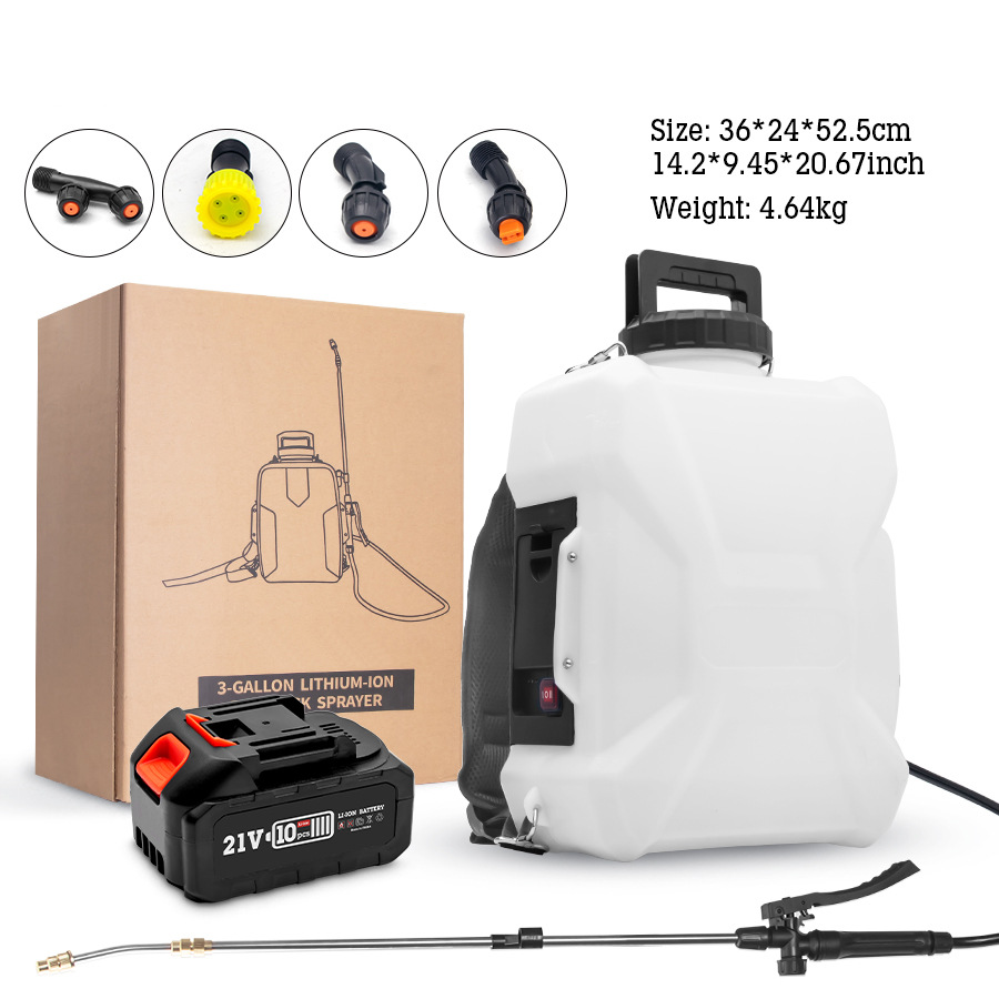 Rociador eléctrico transfronterizo de pesticida eléctrico de jardín mochila de alta presión agrícola pequeña desinfección pulverizador batería de litio