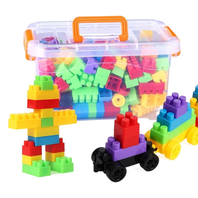 Bloques de construcción de partículas grandes para niños juguetes educativos de educación temprana variedad de bloques de construcción de partículas de plástico para niños y niñas al por mayor
