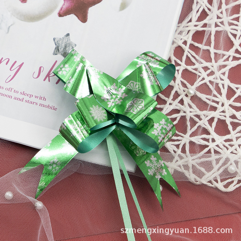 Green Snowflake Garland 10 piezas por paquete precio