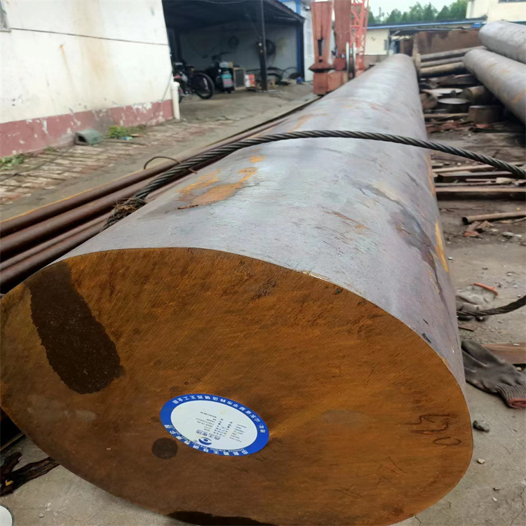 销售大直径圆钢45#工业锻圆钢80mm到600mm规格锯床零切圆钢钻孔