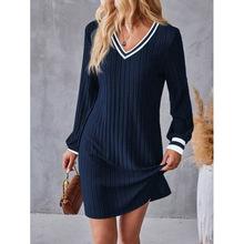 W 21214 Women Knit Dress Ůʿ��֯����ȹ�羳����ͨ