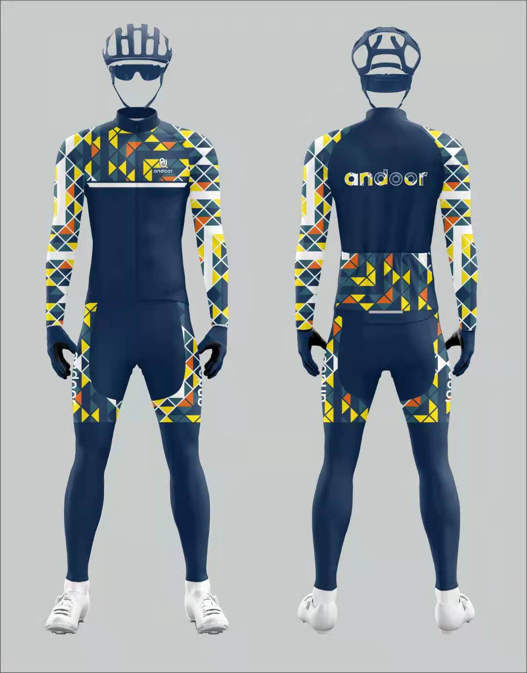 夏季公路運動自行車探索者山地車騎行服短袖套裝男工廠加工定制