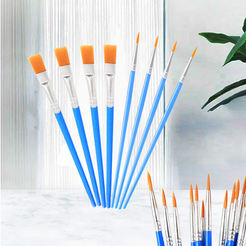 儿童丙烯水粉美术画笔学生国画美术手绘塑料梅花调色盘颜料盘可批