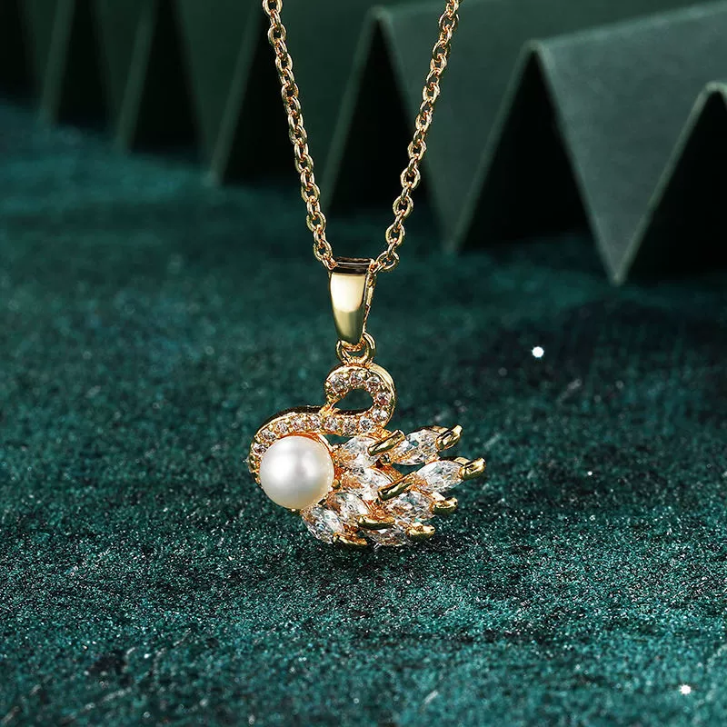 Колье женское, цепочка на ключицу в одном стиле, стиль Swan ins, не выцветает, легкая роскошь, нишевый дизайн, полноценная фея