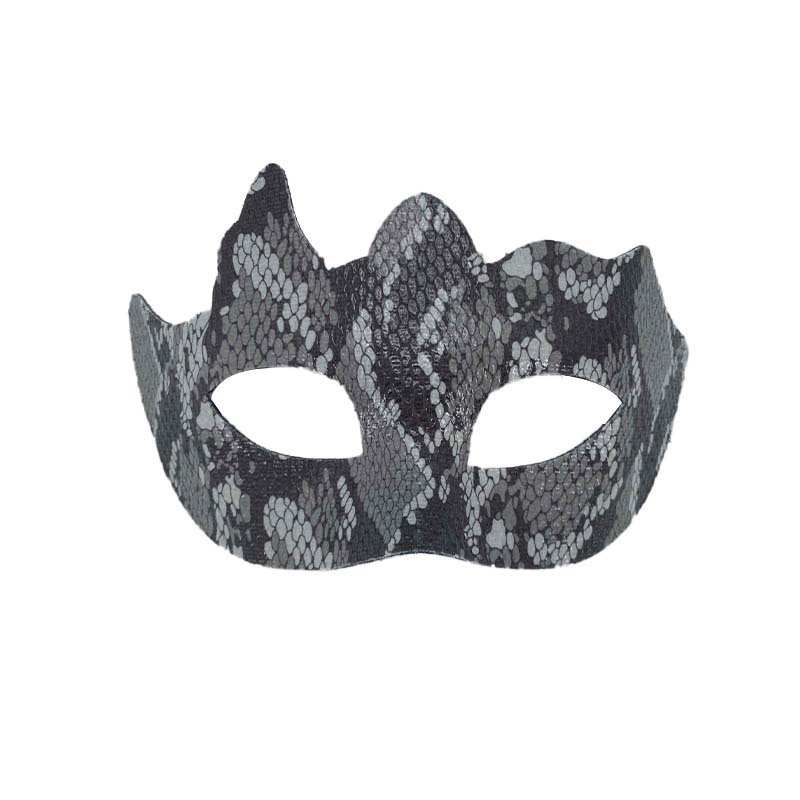Máscaras de pareja media cara máscaras de baile piel de serpiente piel de cocodrilo máscaras de ojos fiesta de Halloween luchador jugueteo props