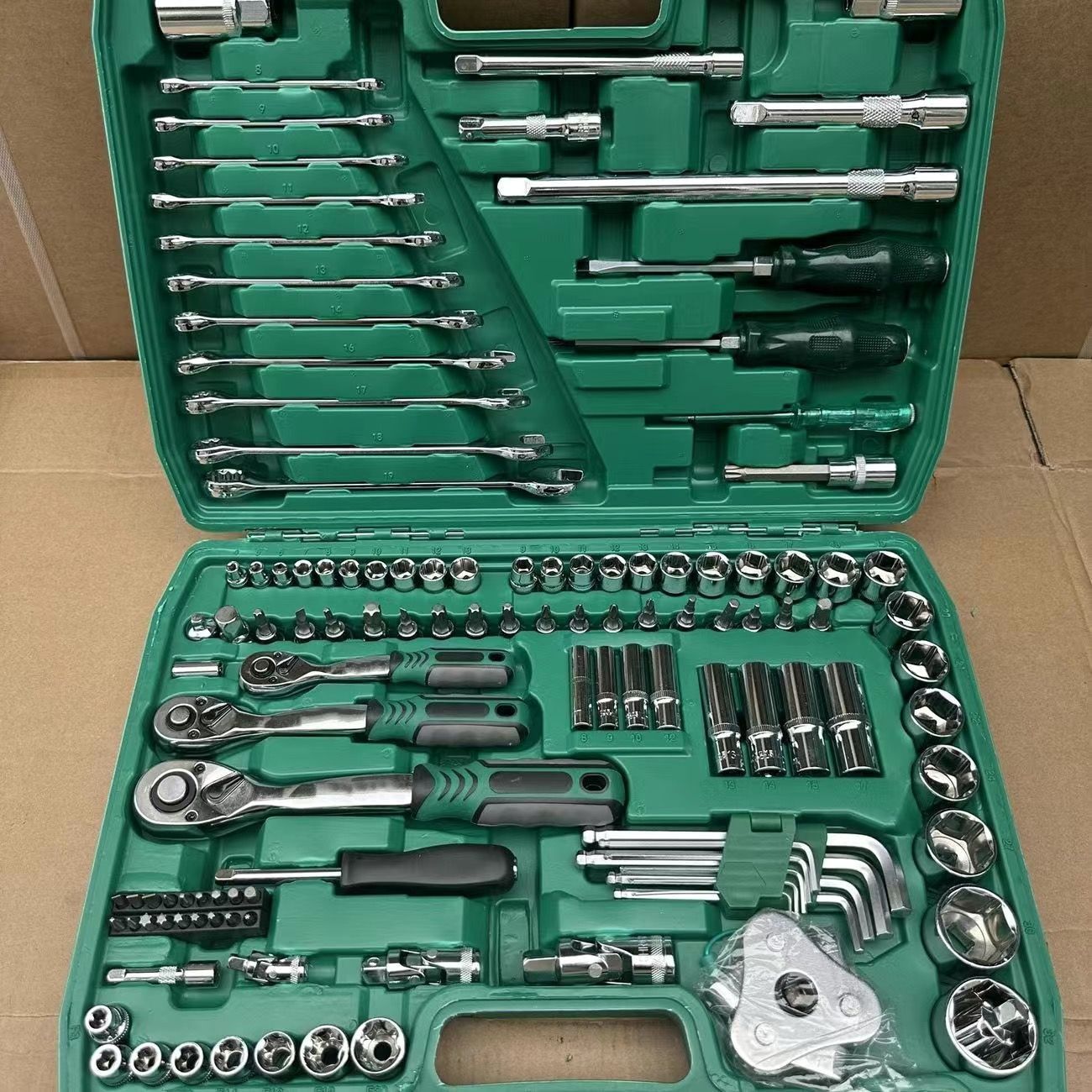 216 conjuntos de herramientas de reparación de automóviles reparación de automóviles llave de manguito conjunto trinquete combinación de llave rápida