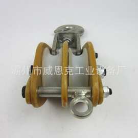 单轮绝缘滑车多吨位开口式绝缘放线滑车加厚钢板起重吊装滑轮