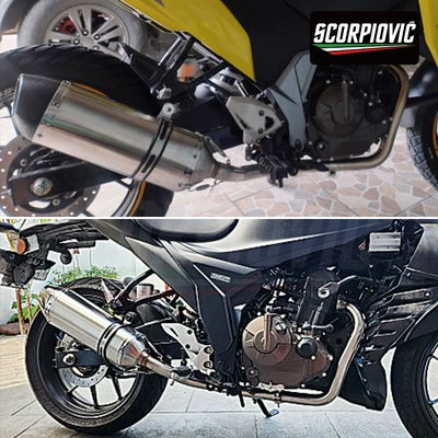 Exhaust pipe, Suzuki 250 modified front section
