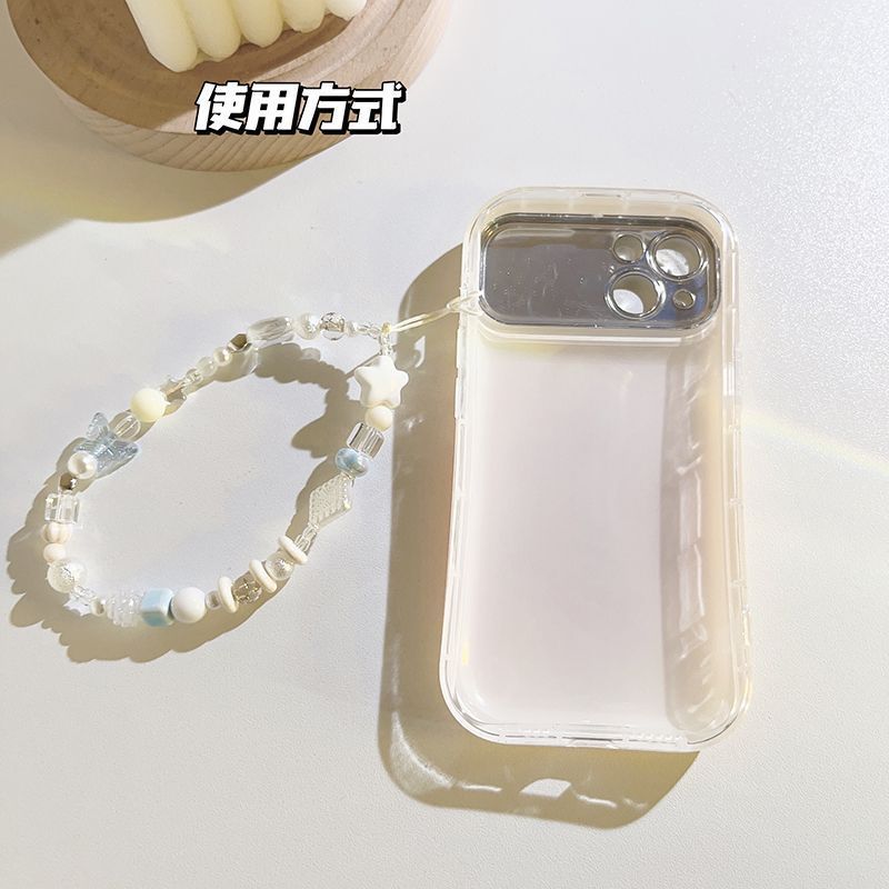 Cadena de teléfono móvil irregular de color claro fresco, adorno versátil, carcasa universal para teléfono móvil, llavero, colgante para teléfono móvil, cordón para teléfono móvil