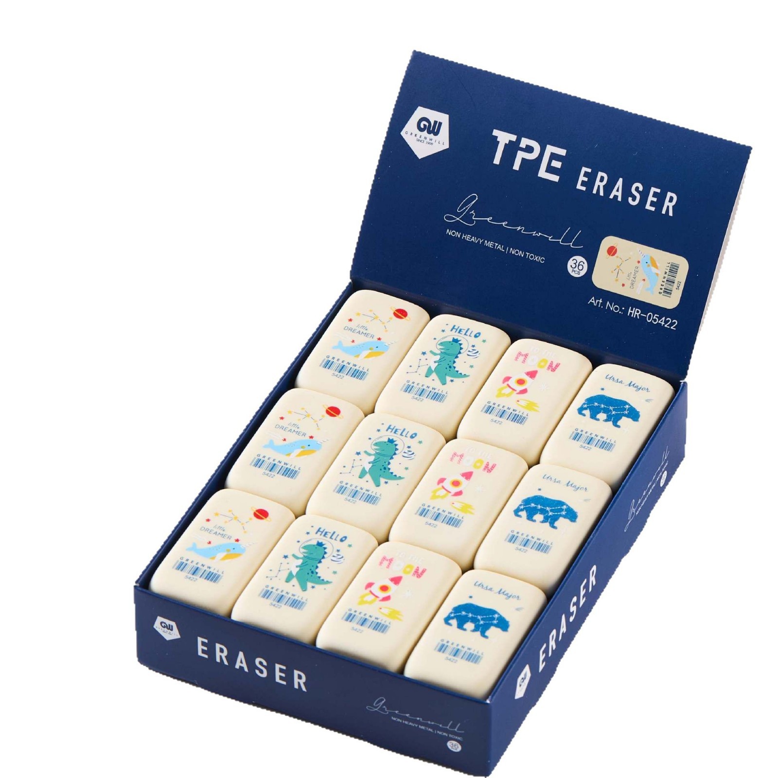 TPE dibujos animados nuevo estilo como una toallita para la piel linda sin dejar marcas, limpia el borrador de dibujo con lápiz de estudiante, elemento de arte