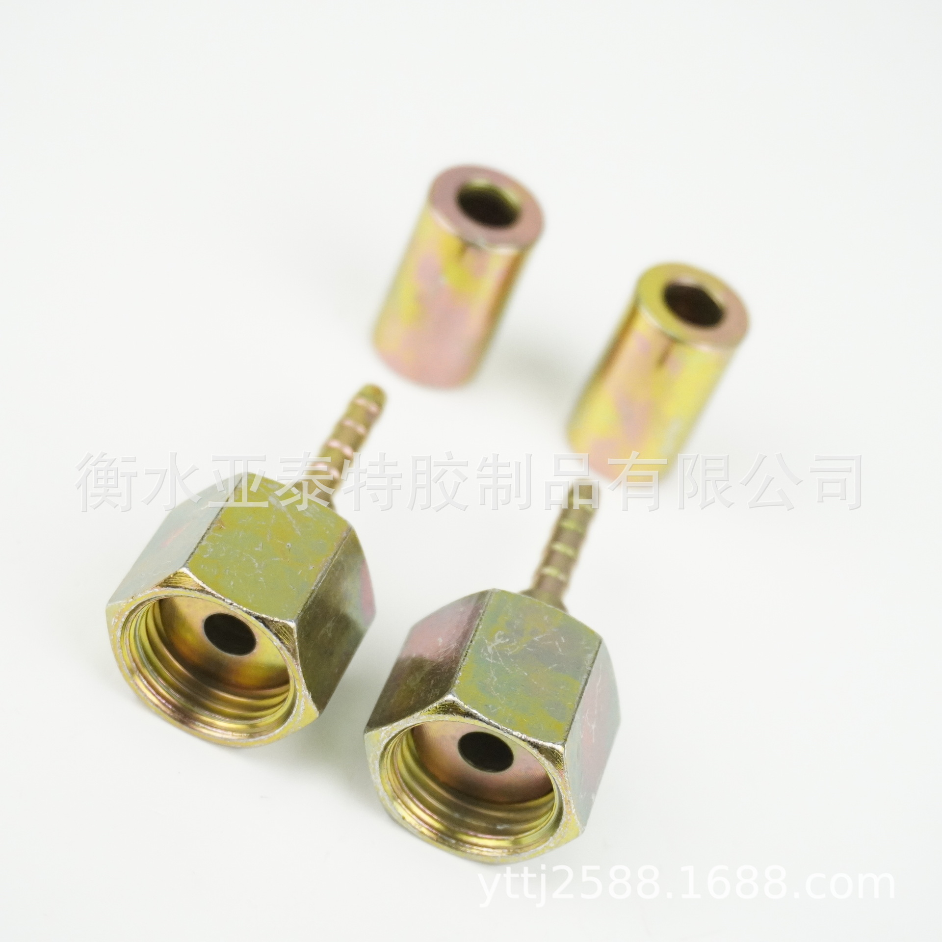 ORFS平面密封外螺纹软管接头尼龙树脂管专用扣压式软管接头